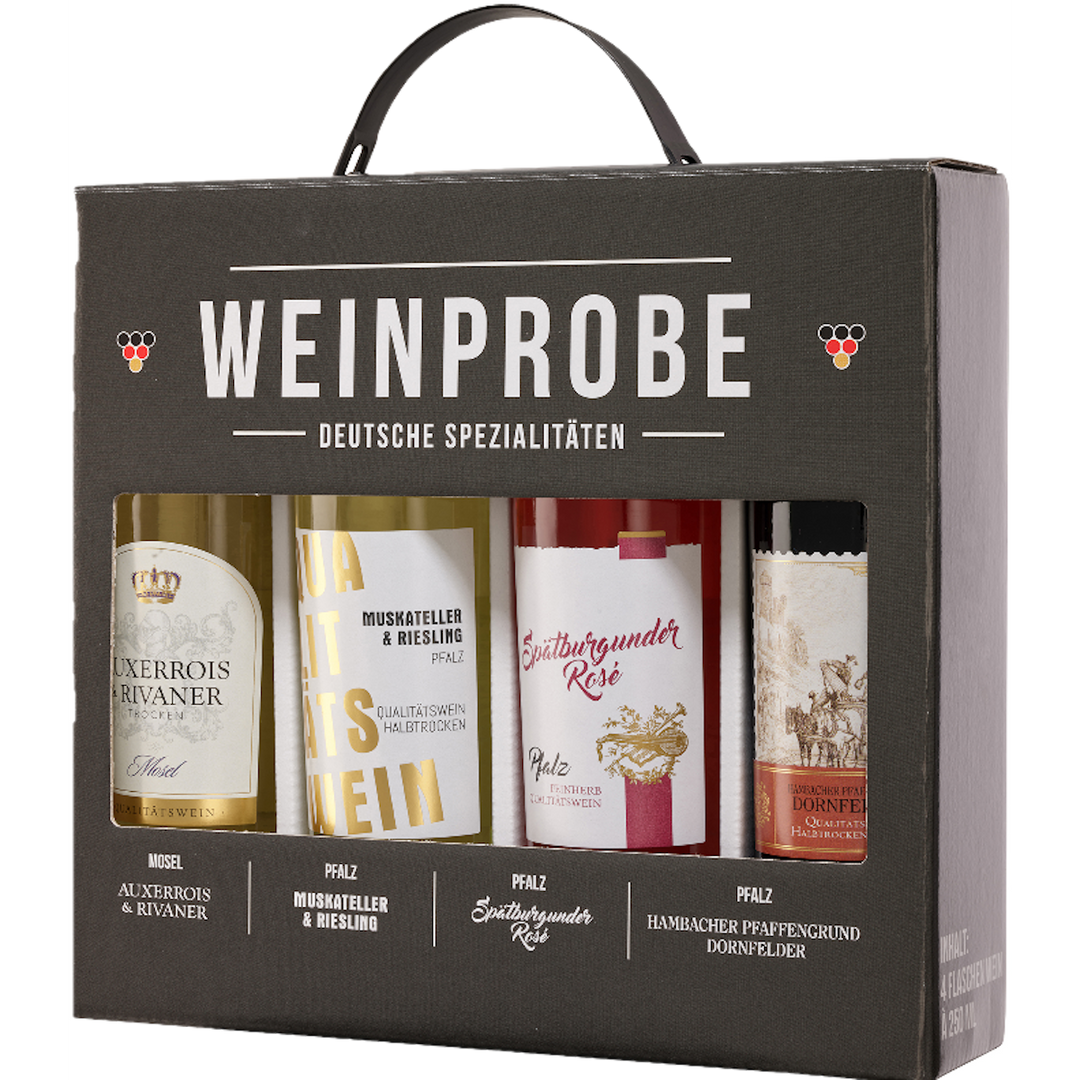 Moselland Geschenkset 4er Weinprobe