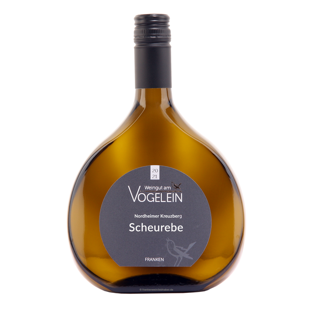 Weingut am Vögelein Nordheim Kreuzberg Scheurebe Spätlese im Bocksbeutel