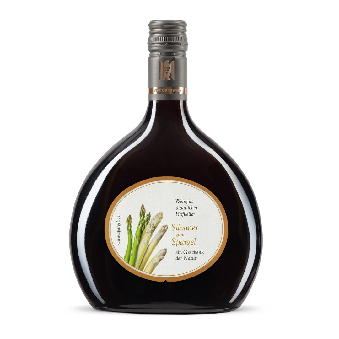 Staatlicher Hofkeller Würzburg Würzburger Silvaner Qualitätswein VDP.Gutswein im Bocksbeutel mit Spargeletikett 6er Sparpaket