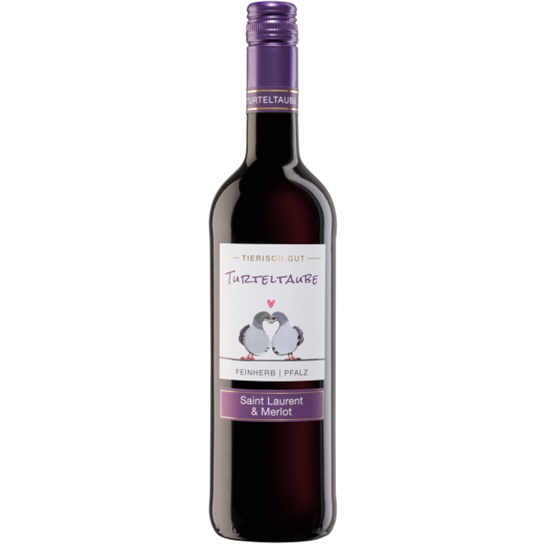 Moselland Rietburg Weingenossenschaft Tierisch gut Turteltaube St. Laurent + Merlot feinherb